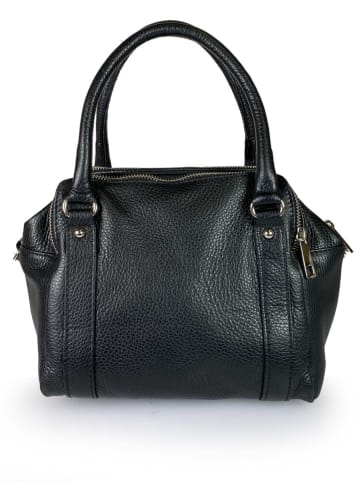 ORE10 Leren handtas "Verso" zwart - (B)23 x (H)20 x (D)17 cm