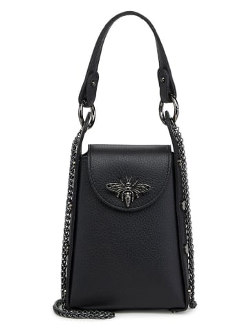 ORE10 Leder-Handytasche "Ator" in Schwarz - (B)14 x (H)20 x (T)7 cm