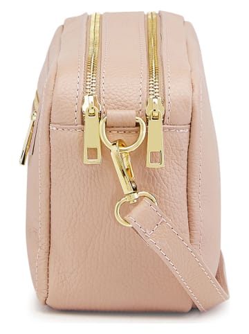 ORE10 Leder-Umhängetasche "Aliser" in Rosa - (B)28 x (H)24 x (T)18 cm