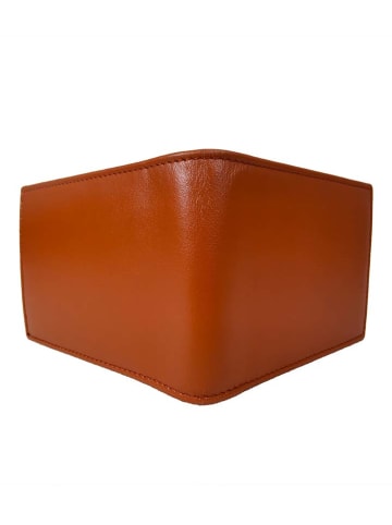 ORE10 Skórzane etui "Liver" w kolorze jasnobrązowym na karty - 11,5 x 8,5 cm