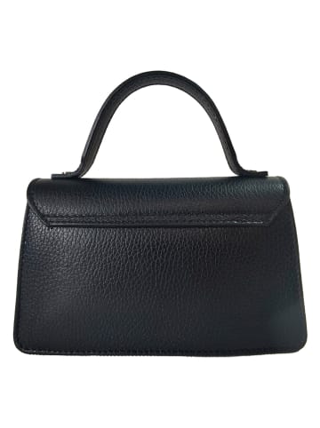 ORE10 Leren handtas "Saver" zwart - (B)20 x (H)20 x (D)7 cm