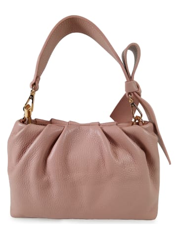 ORE10 Leder-Umhängetasche "Movar" in Rosa - (B)26 x (H)18 x (T)5 cm