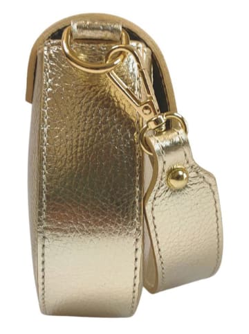 ORE10 Leder-Henkeltasche "Stross" in Gold - (B)24 x (H)16 x (T)5 cm