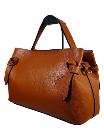 Florence Bags Leren handtas "Capoliveri" lichtbruin - (B)33 x (H)20 x (D)13 cm