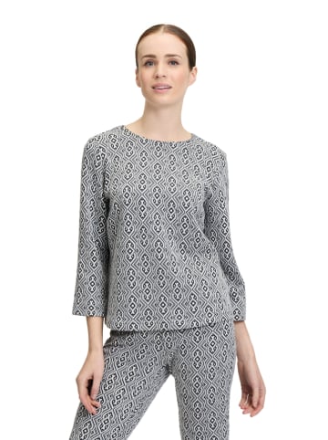 CARTOON Blouse wit/donkerblauw