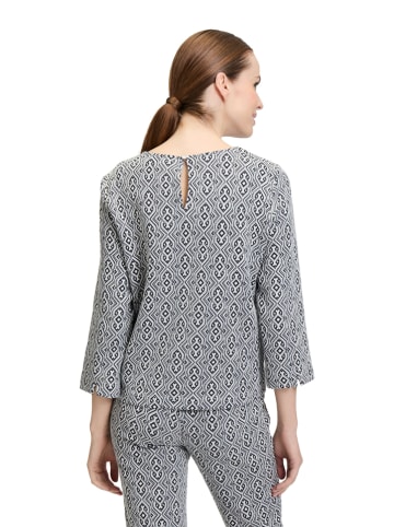 CARTOON Blouse wit/donkerblauw