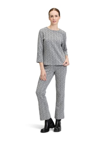 CARTOON Blouse wit/donkerblauw