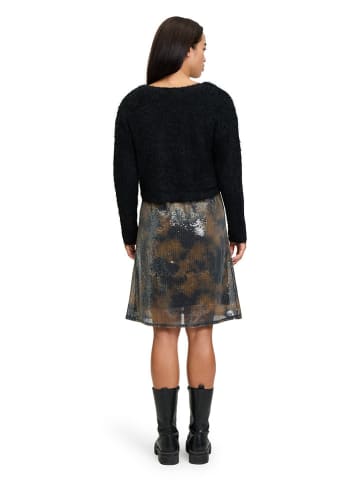 CARTOON Sukienka w kolorze czarno-brązowym