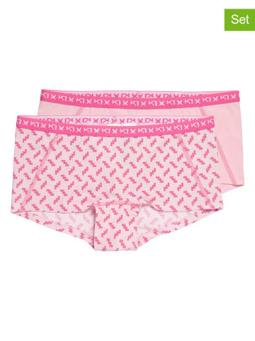 KARI TRAA 2er-Set: Pantys in Rosa