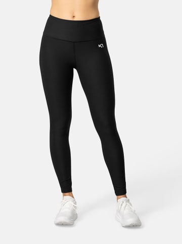 KARI TRAA Legginsy sportowe  "Nina" w kolorze czarnym