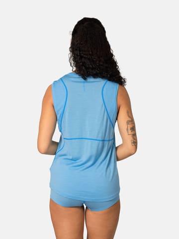 KARI TRAA Top sportowy "Embla" w kolorze błękitnym