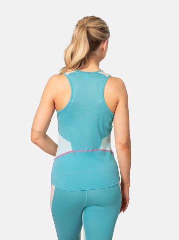 KARI TRAA Trainingstop "Alma" in Türkis/ Rosa