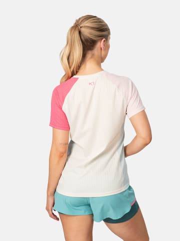 KARI TRAA Koszulka sportowa "Ella" w kolorze kremowo-różowym
