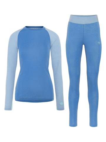 KARI TRAA 2tlg. Wolloutfit "Kaia" in Blau