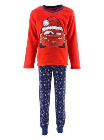 Cars Piżama "Auta" w kolorze granatowo-czerwonym
