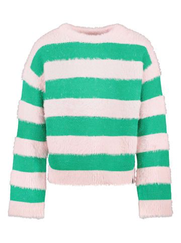 Cars Sweter "Pulpa" w kolorze zielono-jasnoróżowym