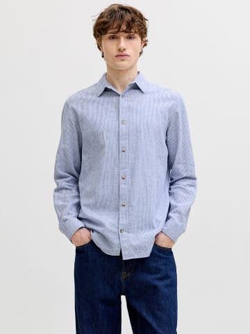 Jack & Jones Hemd "Summer" in Blau/ Weiß