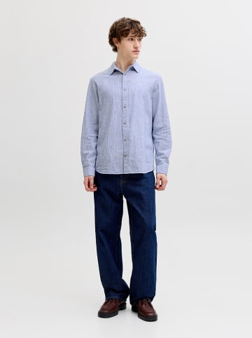 Jack & Jones Hemd "Summer" in Blau/ Weiß