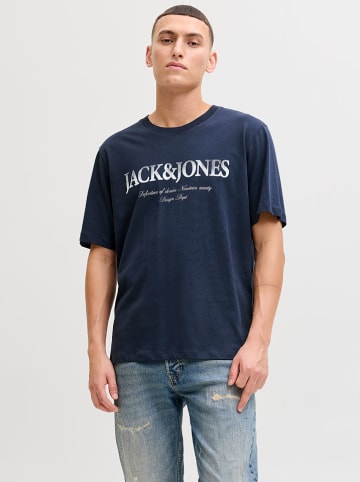 Jack & Jones Koszulka "Devin Daytona" w kolorze granatowym