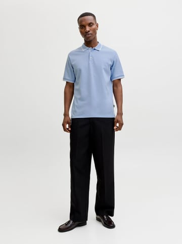 Jack & Jones Koszulka polo "Prblaethan" w kolorze błękitnym