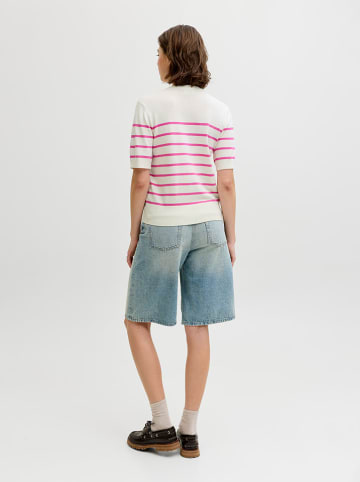 JJXX Shirt "Layla" in Creme/ Pink