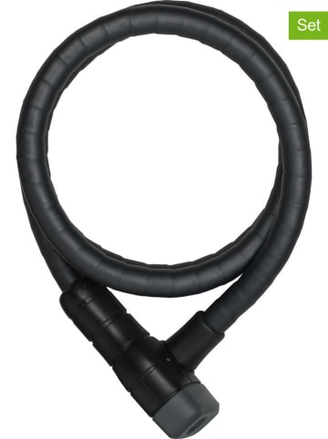 ABUS 2-częściowy zestaw w kolorze czarnym