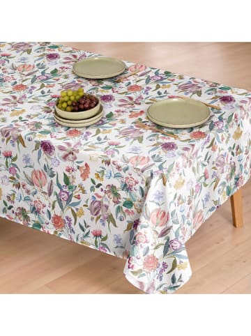 Mint Rugs Obrus "Floral And Tropical Lissi" w kolorze biało-fioletowo-zielonym