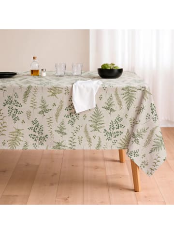 Mint Rugs Tischdecke "Natural Dalia" in Creme/ Grün