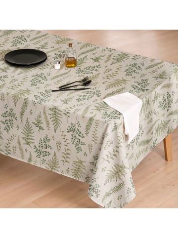 Mint Rugs Tischdecke "Natural Dalia" in Creme/ Grün