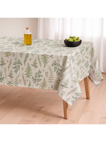 Mint Rugs Obrus "Natural Dalia" w kolorze kremowo-zielonym