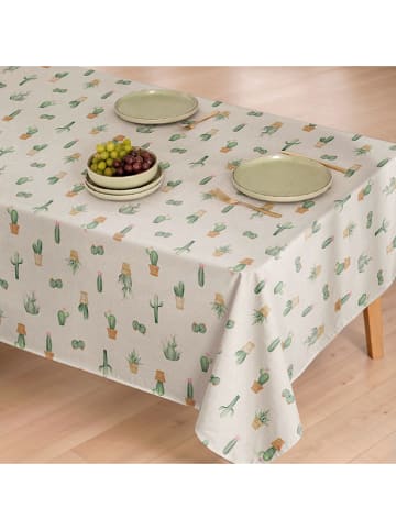 Mint Rugs Tischdecke "Natural Cactus" in Creme/ Grün