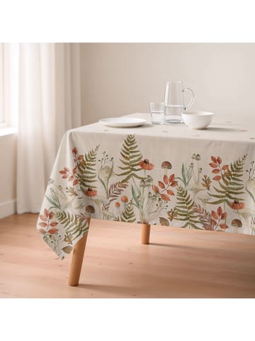 Mint Rugs Tischdecke "Natural Vitta" in Creme/ Grün/ Orange