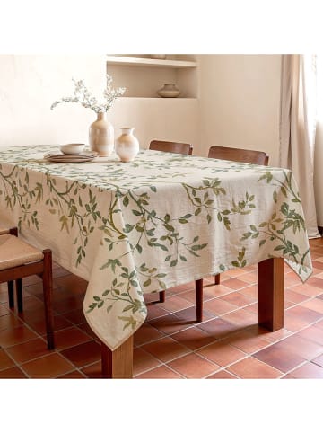 Mint Rugs Obrus "Natural Zarza" w kolorze kremowo-zielonym