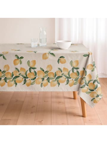 Mint Rugs Tischdecke "Natural Lemon" in Creme/ Gelb/ Grün
