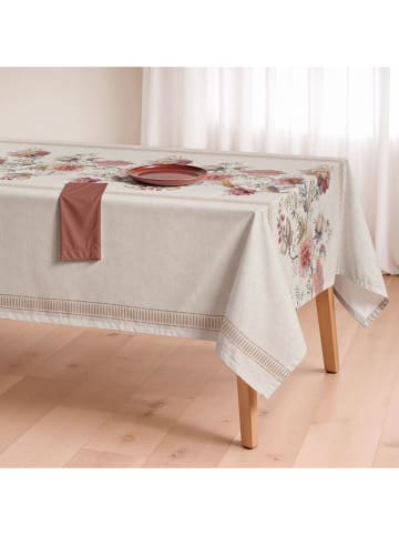 Mint Rugs Obrus "Natural Samir" w kolorze kremowo-zielono-jasnoróżowym