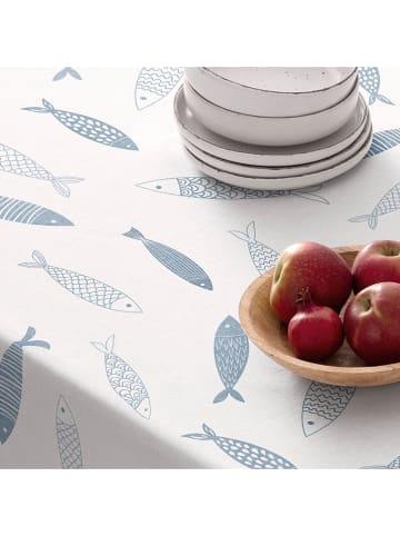 Mint Rugs Obrus "Summer Special Famara" w kolorze biało-niebieskim