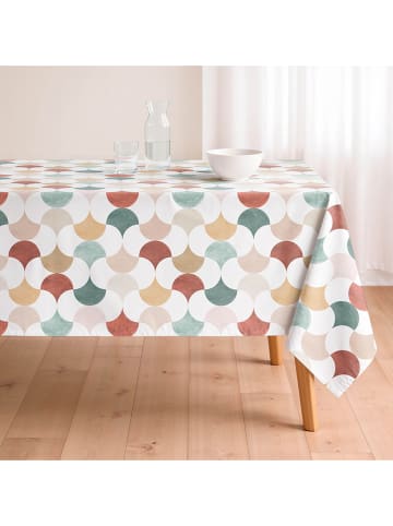 Mint Rugs Obrus "Nordic Miren" w kolorze beżowo-niebiesko-brązowym