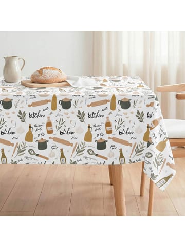 Mint Rugs Obrus "Kitchen" w kolorze biało-musztardowo-zielonym