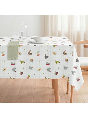 mint Deco Obrus "Farm" w kolorze białym ze wzorem