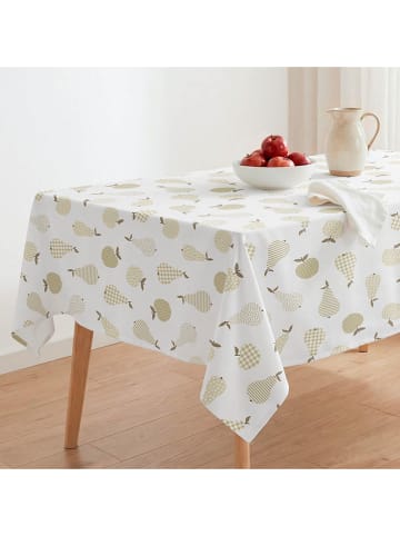 mint Deco Tafellaken "Poma" wit/groen
