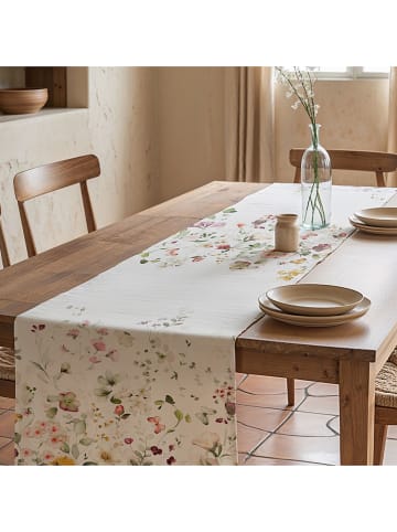 Mint Rugs Tafelloper "Durana" wit/meerkleurig