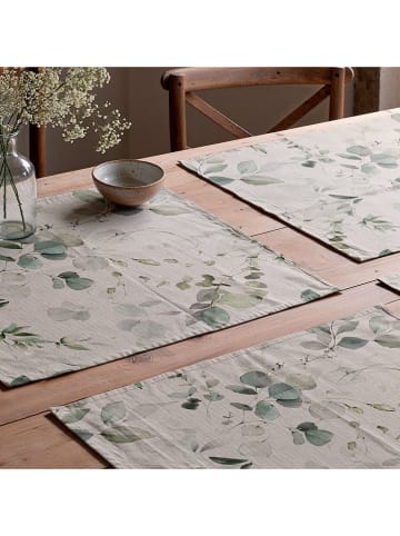 Mint Rugs Podkładki stołowe (2 szt.) "Suria" w kolorze kremowo-zielonym - 50 x 40 cm