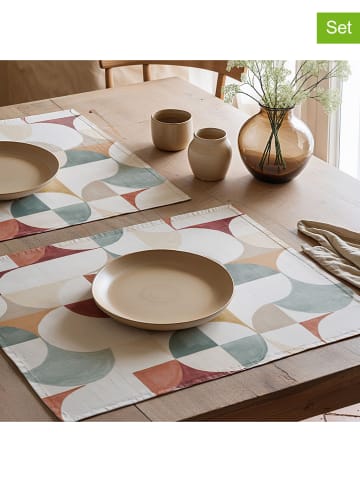 Mint Rugs Podkładki stołowe (2 szt.) "Nagore" ze wzorem - 50 x 40 cm