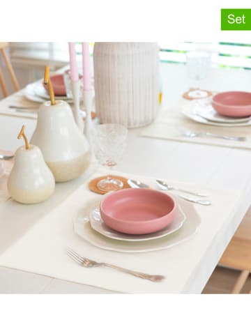 Mint Rugs 2-delige set: placemats "Kahu" wit - (L)50 x (B)40 cm