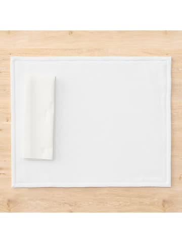Mint Rugs 2-delige set: placemats "Kahu" wit - (L)50 x (B)40 cm