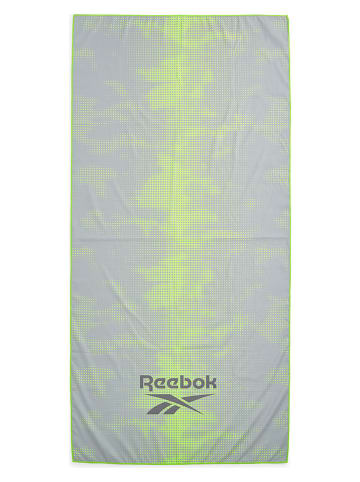 Reebok Strandtuch "Oslo" in Grau/ Limette - (L)180 x (B)90 cm