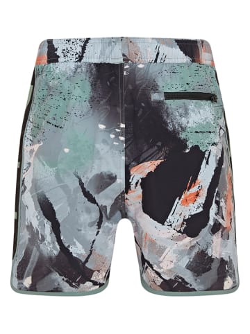 Reebok Szorty kąpielowe "Elias" w kolorze turkusowo-czarno-błękitnym