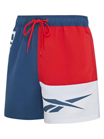 Reebok Badeshorts "Roscoe" in Dunkelblau/ Rot/ Weiß
