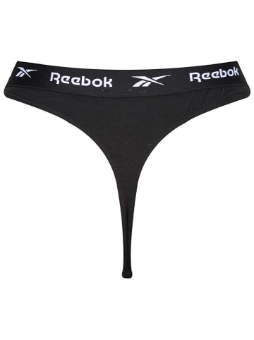 Reebok Stringi (3 pary) "Lotty" w kolorze szarym, białym i czarnym
