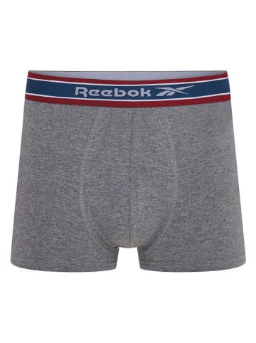 Reebok Bokserki (5 par) "Baird" w kolorze szarym, czarnym i białym